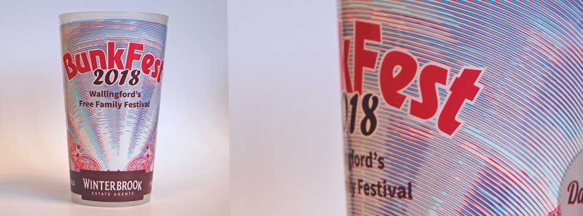 Bunkfest2018 collectible recyclable beer glass