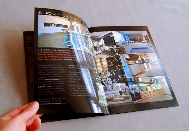 brochure and layout sample