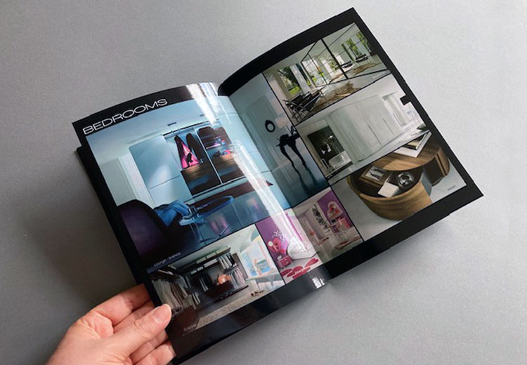 brochure and layout sample